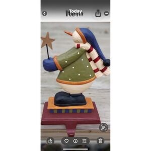 williraye studio christmas Stocking Holder Cast Iron Folk Collection